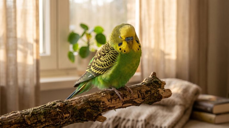 Pourquoi votre perruche qui dort sur une patte adopte-t-elle cette drôle de posture ?