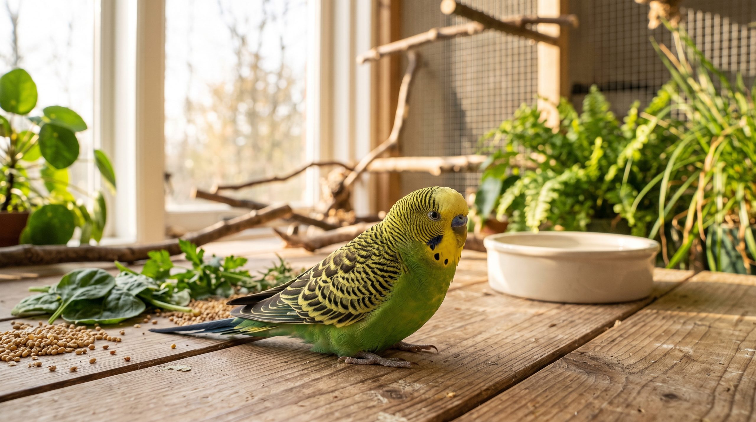 Perruche au fond de la cage : que veut dire ce comportement et que faire ?