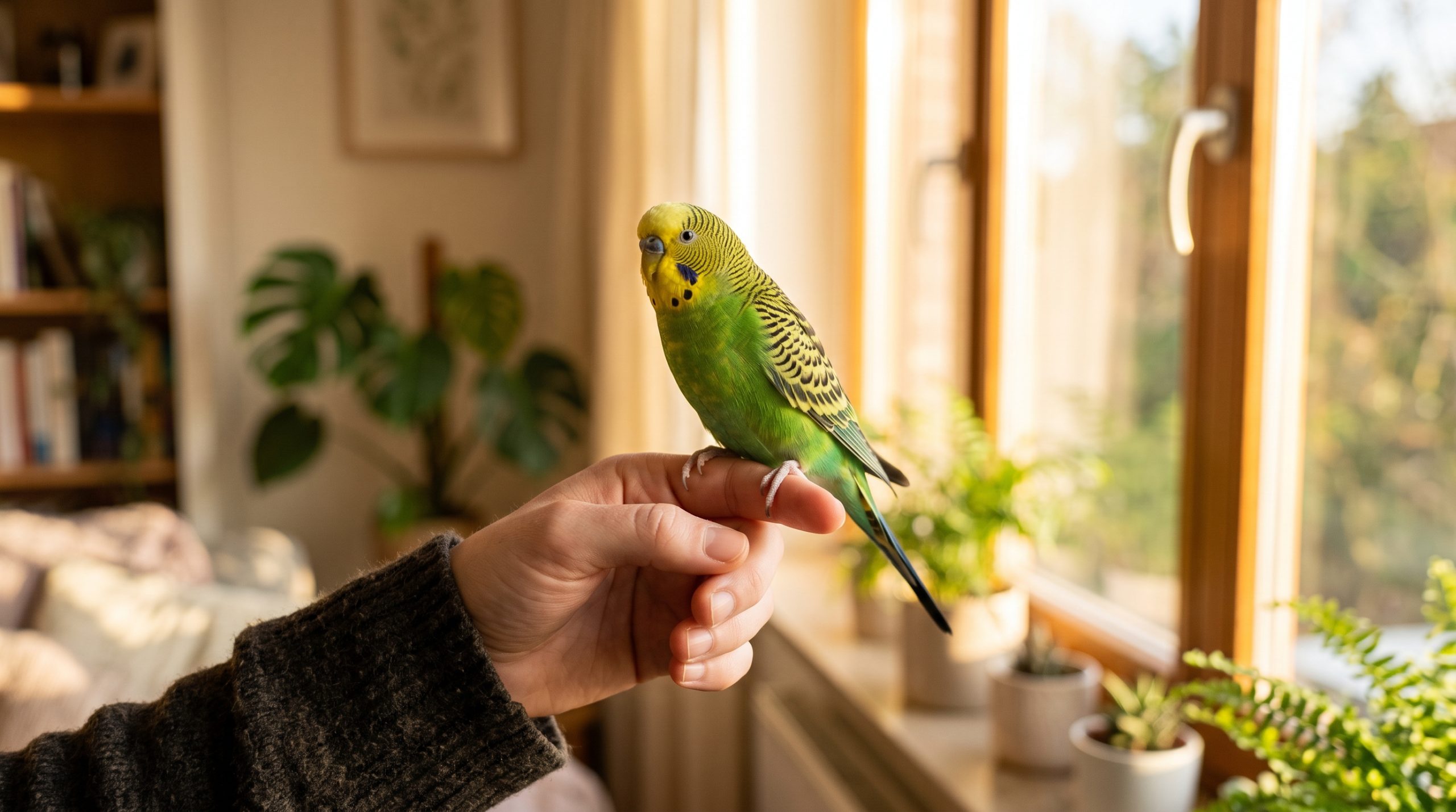 Perruche qui suit son maître : pourquoi et que faire ?